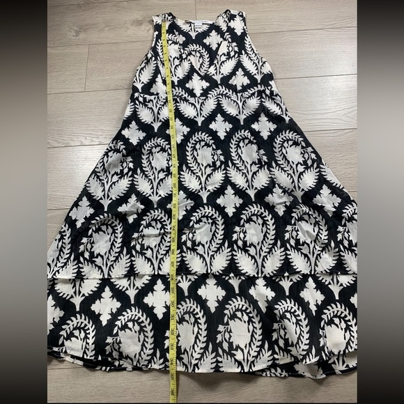 Diane Von Furstenberg Fay Crinkle Cotton Silk Sleeveless Floral Dress - Picture 14 of 14